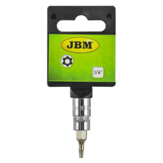 PUNTAS ADAPTADOR DE CHAVES TX INV DE T27 1/4" CROMADA