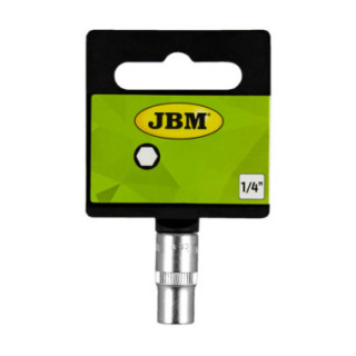 SOQUETE HEXAGONAL 1/4" 10MM - ZINCADO