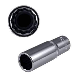 CHAVE 12 FACES 1/2" 75MM LARGA, 18MM, CROMADA