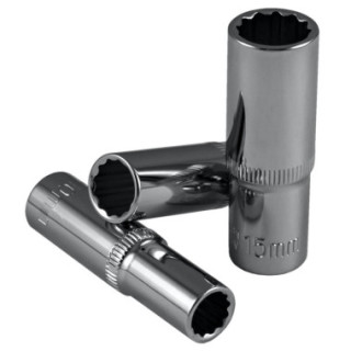 CHAVE 12 FACES 3/8" 65MM LARGA, 15MM, CROMADA