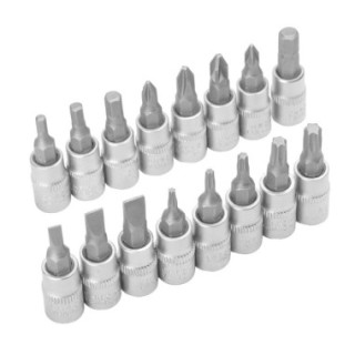 CAIXA DE SOQUETES DE PONTA DE 1/4" (16 PEÇAS)