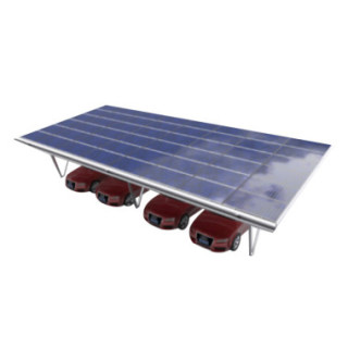 BARRACA PARA QUATRO CARROS (18 PAINÉIS SOLARES)