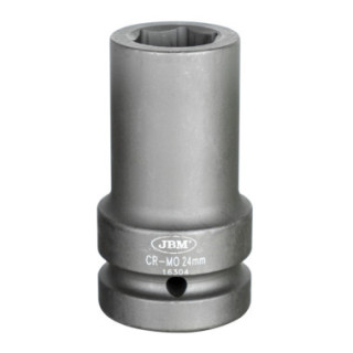 CHAVE DE IMPACTO HEXAGONAL LONGA. 1" 24MM
