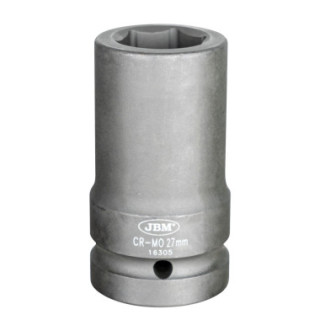 CHAVE DE IMPACTO HEXAGONAL LONGA. 1" 27MM