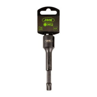 1/2" SOQUETE DE IMPACTO ESPECIAL PARA PARAFUSOS SPLINE (XZN) M12 (115MM)