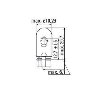 LÂMPADAS OBN WEDGE 12V 5W T10