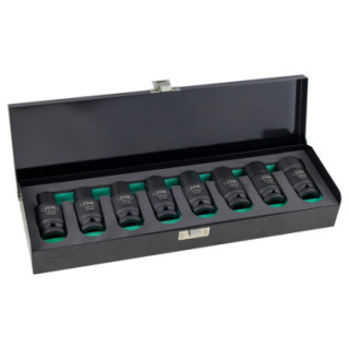 KIT DE 8 CHAVES DE IMPACTO HEX. COM DUPLA POSIÇÃO (FIXO / ARTICULADO)