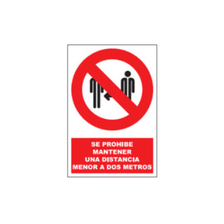 PROIBIDO - NÃO MANTENER DISTÂNCIA SEGURA