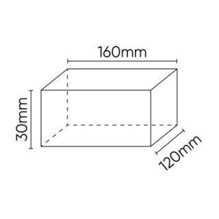BASE DE ELEVADOR DE GOMA PARA ELEVADOR 160X120X30MM
