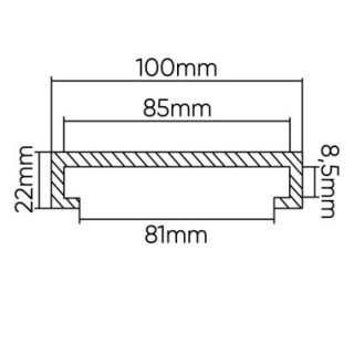 TAMPÃO DE BORRACHA PARA ELEVADOR RAVAGLIOLI/SIRIO/SPACE 100MM