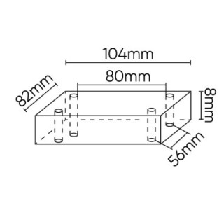 TAMPÃO DE BORRACHA PARA ELEVADOR ROTARY 104X82MM