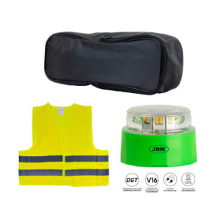 KIT DE EMERGÊNCIA (SINALIZADOR E COLETE)