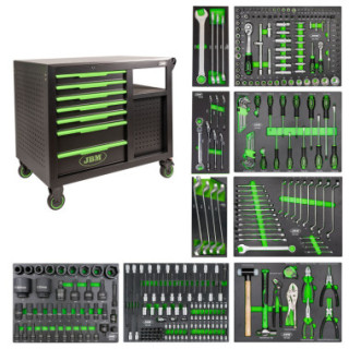 CARRINHO DE FERRAMENTAS 7 GAVETAS FRONTAIS 4 GAVETAS LATERAIS - MONTADO